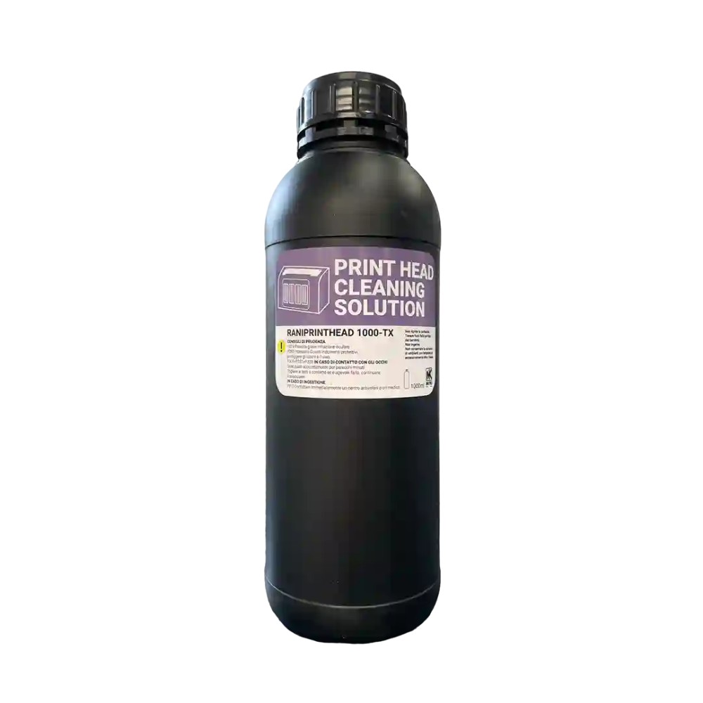 Liquid for cleaning textile ink head