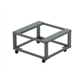 Universal heat press stand with adjustable height and wheels