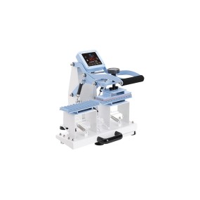 Two-station heat press for pens
