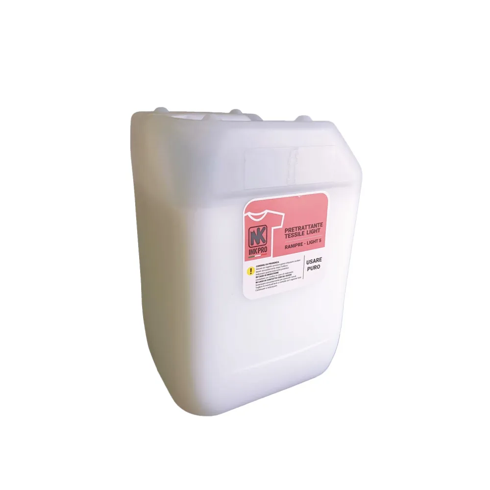 Pre-treatment for light garments for DTG textile printing