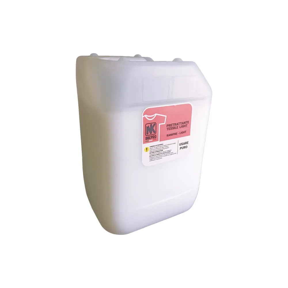 Pre-treatment for light garments for DTG textile printing