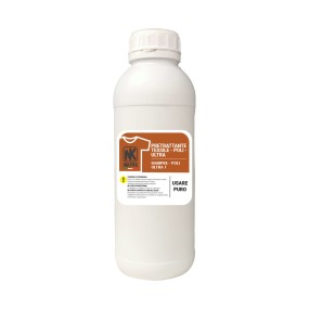 Pre-treatment liquid for dark polyester garments for DTG textile printers